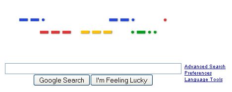 google_morse_code Google Home Page