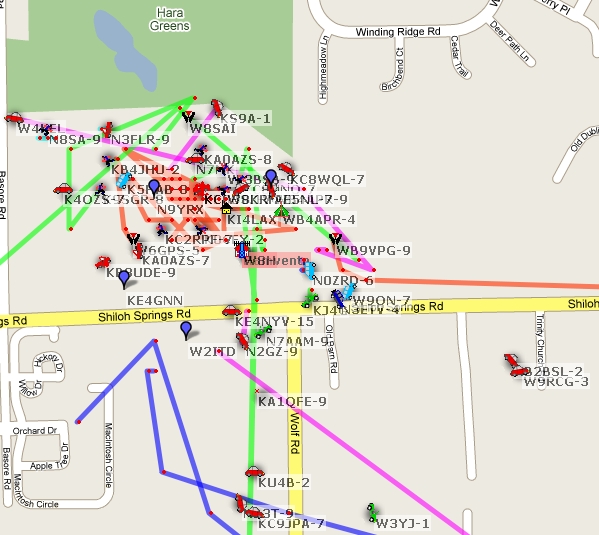 APRS traffic jam at the 2009 Dayton Hamvention