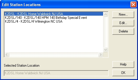 Edit Station Location